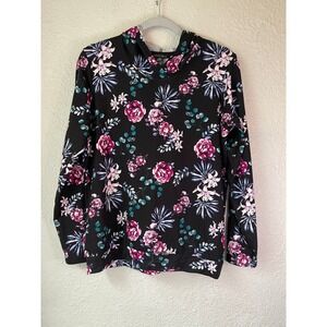 Nanette Lepore Floral Print Hoodie & Jogger Lounge Set L Large